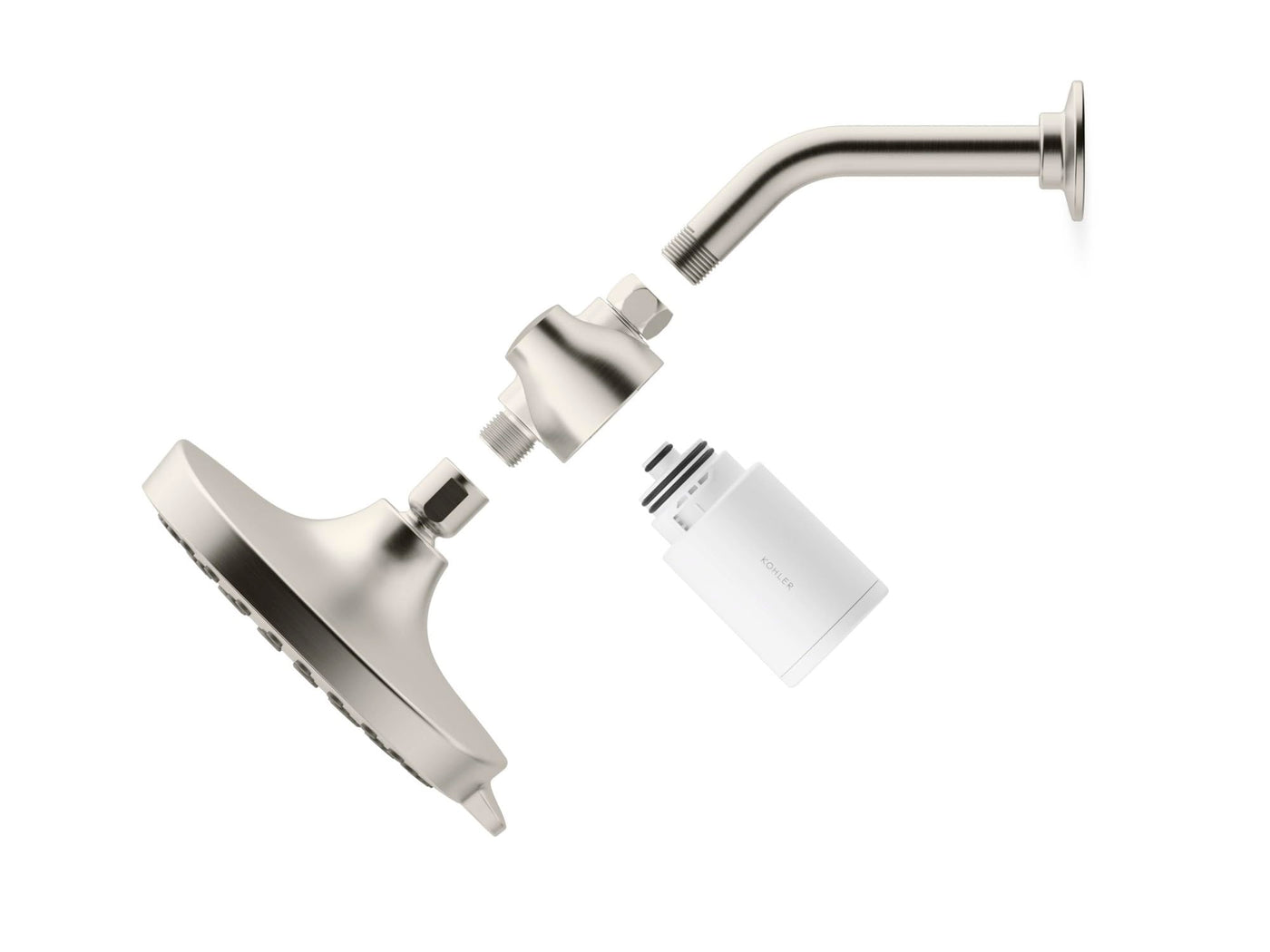 Shower Head Filtration System Attachment For Most Existing Showers