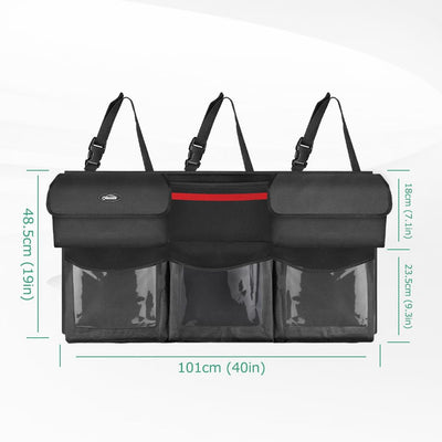 Oasser Back Seat Trunk Organizer Foldable Cargo Storage With Pockets