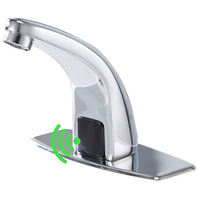 Automatic Sensor Bathroom Faucet Touchless With Hole Cover Plate