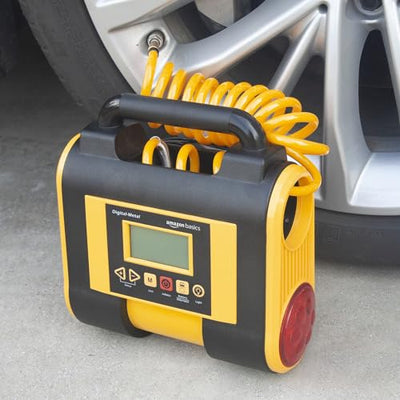 Amazon Basics Portable Tire Inflator Air Compressor Pump With Digital Gauge