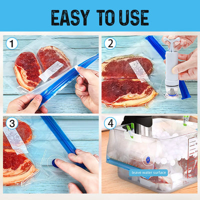 Kitchen Vacuum Sealer Bags Set For Food Storage And Preservation