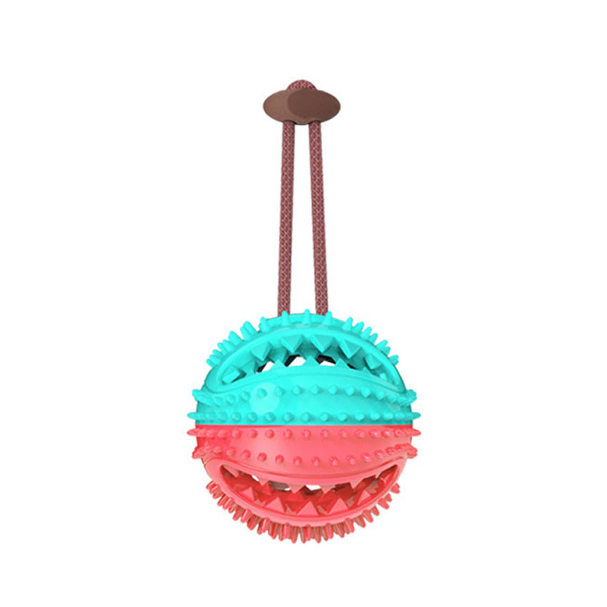 Dog Suction Cup Tug Toy Interactive Chew Ball For Teeth Cleaning