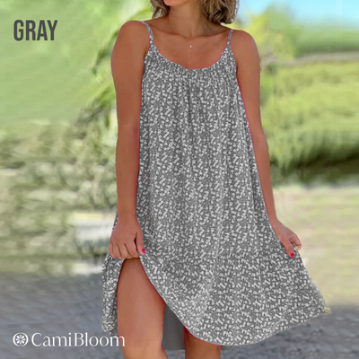 Floral Camisole Dress Lightweight Summer Floral Print Sleeveless Dress