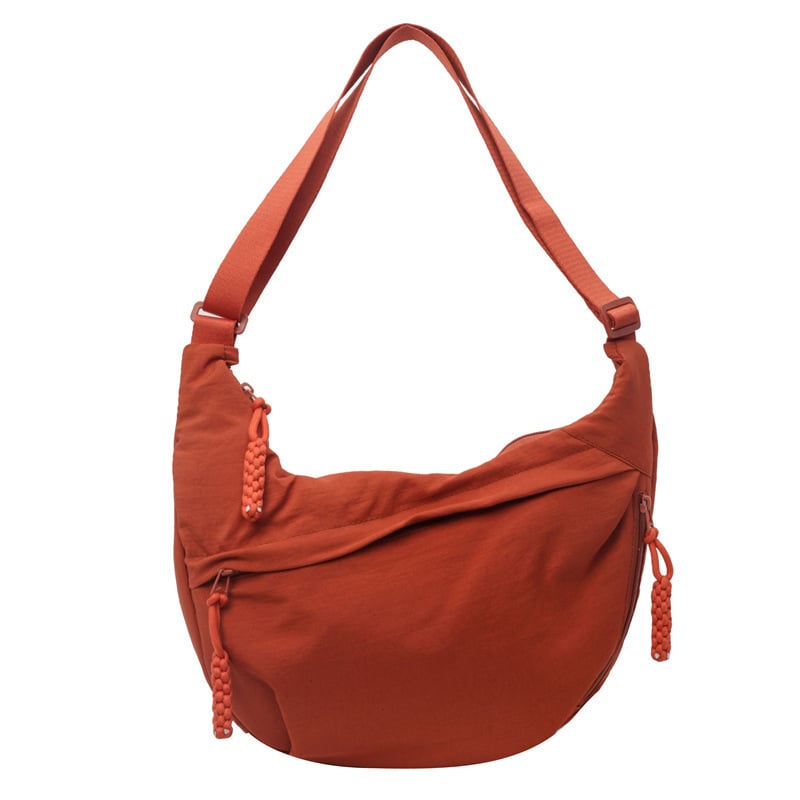 Women's Nylon Crossbody Bag Plain Color Fashion Hobo Style Tote