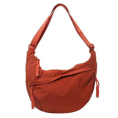 Women's Nylon Crossbody Bag Plain Color Fashion Hobo Style Tote