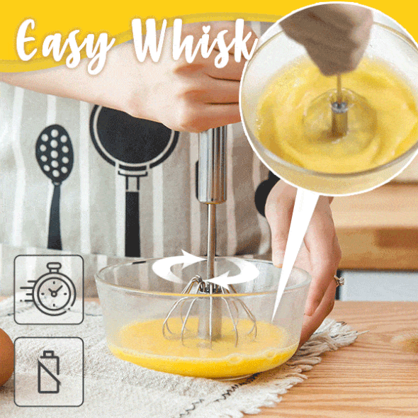 Stainless Steel Semi Automatic Whisk For Easy Mixing And Baking