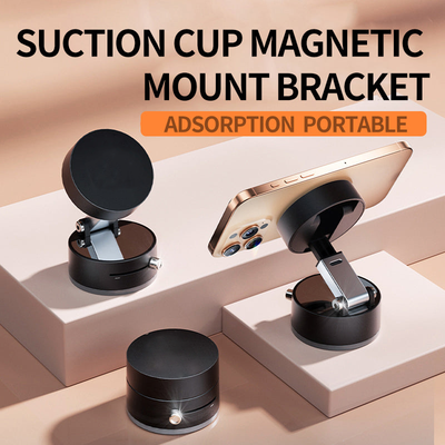 Foldable Portable Magnetic Phone Holder With Strong Vacuum Grip