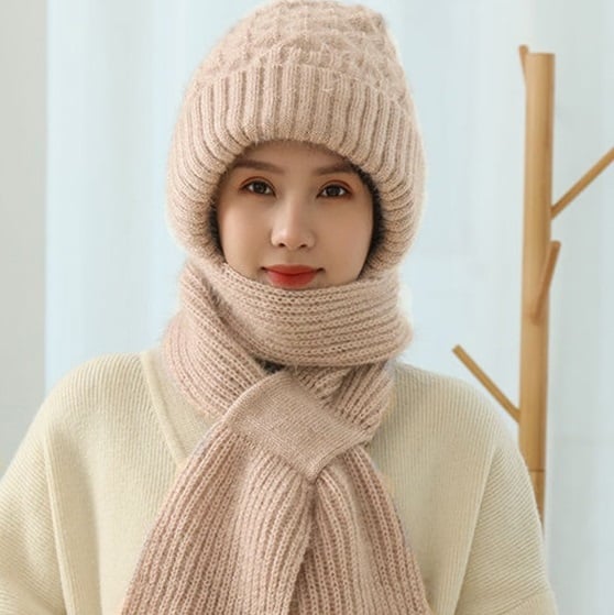 Comprehensive Ear Protection Windproof Hat Scarf For Cold Weather