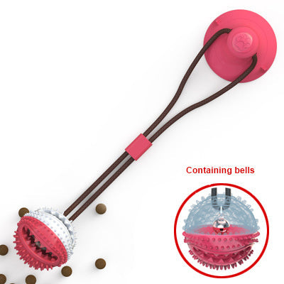 Dog Suction Cup Tug Toy Interactive Chew Ball For Teeth Cleaning