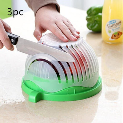 Creative Salad Cutter Bowl For Easy Fruit And Vegetable Preparation