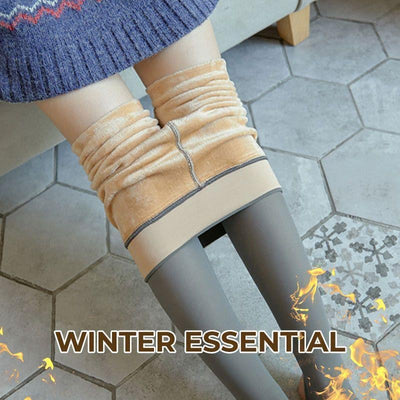 Winter Warm Pantyhose Thick Cozy Leggings For Cold Weather