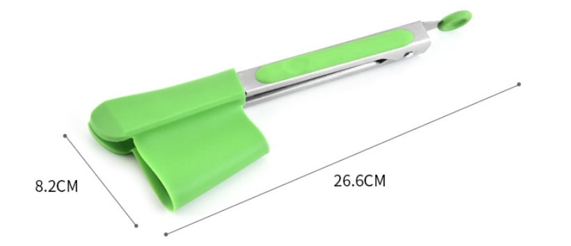 2-in-1 Spatula And Tongs Kitchen Utensil Tool Combo