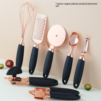 Kitchen Tool Set Copper Plated Household Peeler Gadget Set