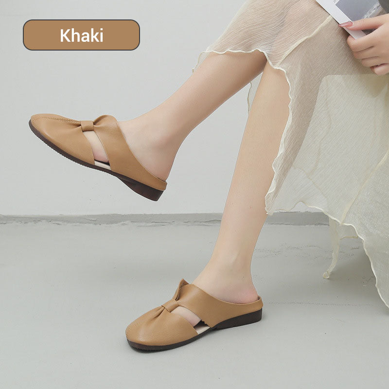 Women's Knot Mules Soft Sole Comfortable Casual Slip-On Shoes