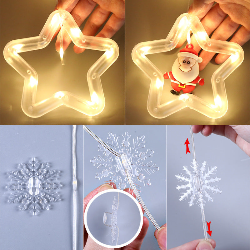 Christmas LED Wishing Ball String Lights Set Of 10 Decorative Balls