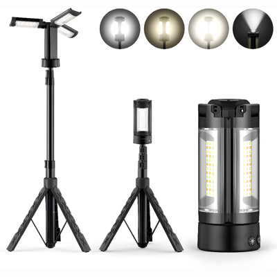 Rechargeable LED Camping Light With Adjustable Stand And Portable Design
