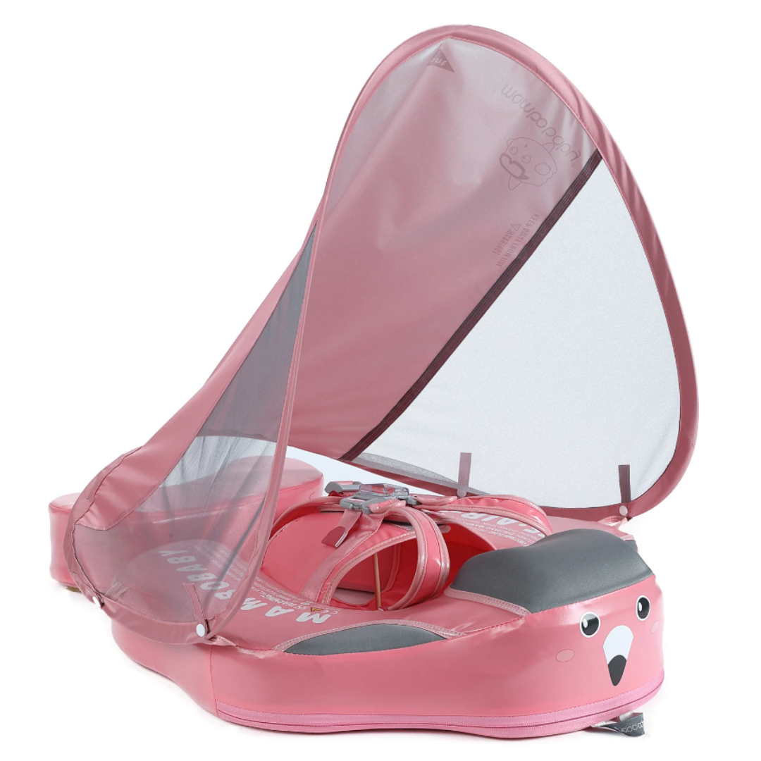 Baby Pool Float With Sun Canopy For Infant Safety And Comfort