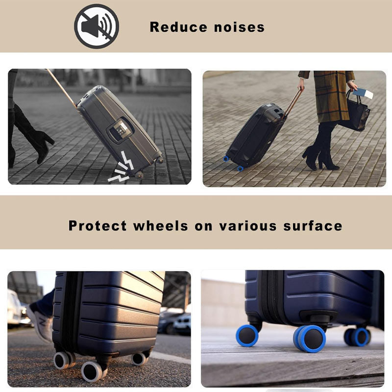 Silicone Luggage Wheel Cover Protective Case For Travel Rolls