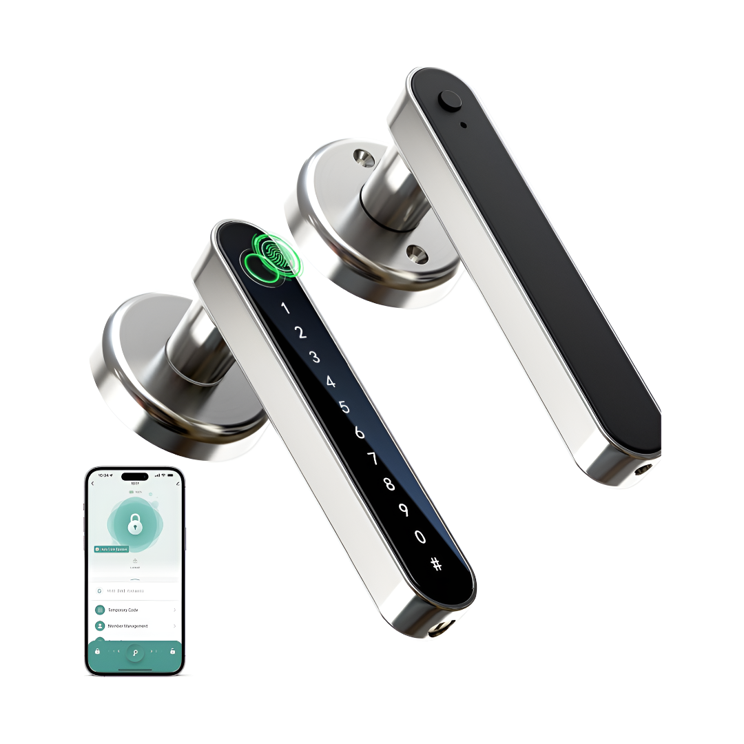 Smart Fingerprint Door Lock Keypad Access Control Security