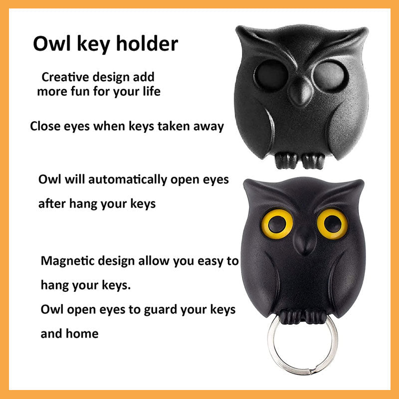 Owl Keychain Organizer Cute Entrance Decorative Holder