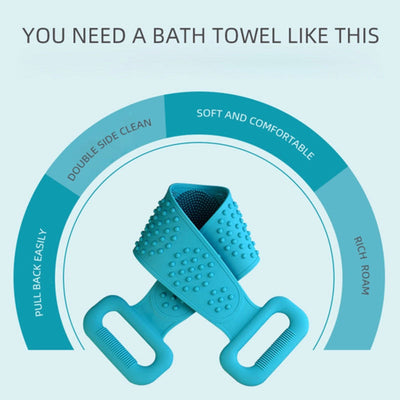 Silicone Bath Towel Soft Absorbent Lightweight Quick Drying Towel