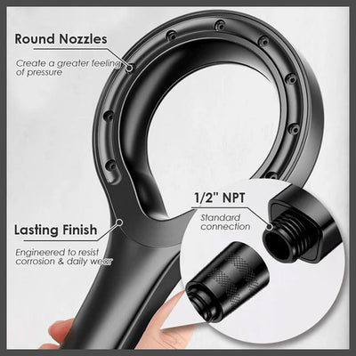 High Pressure Shower Head For Powerful Water Flow And Efficiency