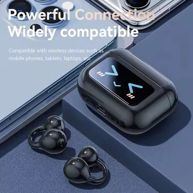 Smart Touchscreen Bluetooth Earbuds Wireless Noise Cancelling Earphones