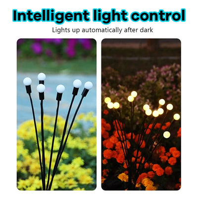 Solar Garden Light Starburst Outdoor Decorative Swing Lamp