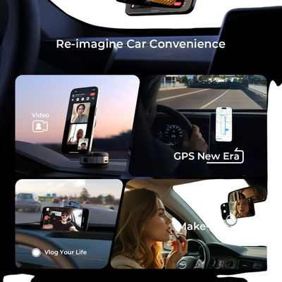 Magnetic Car Phone Holder With 360 Degree Rotation And Strong Grip