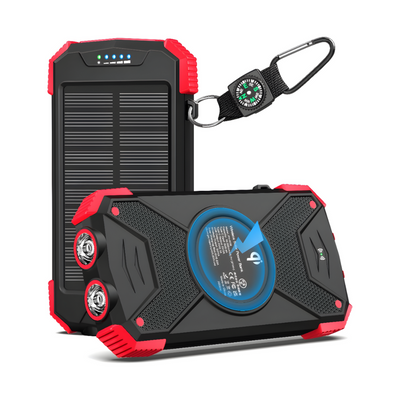 Portable Wireless Solar Charger Efficient Outdoor Power Bank