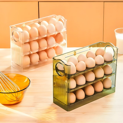 Egg Storage Holder Rack Kitchen Countertop Organizer Tray