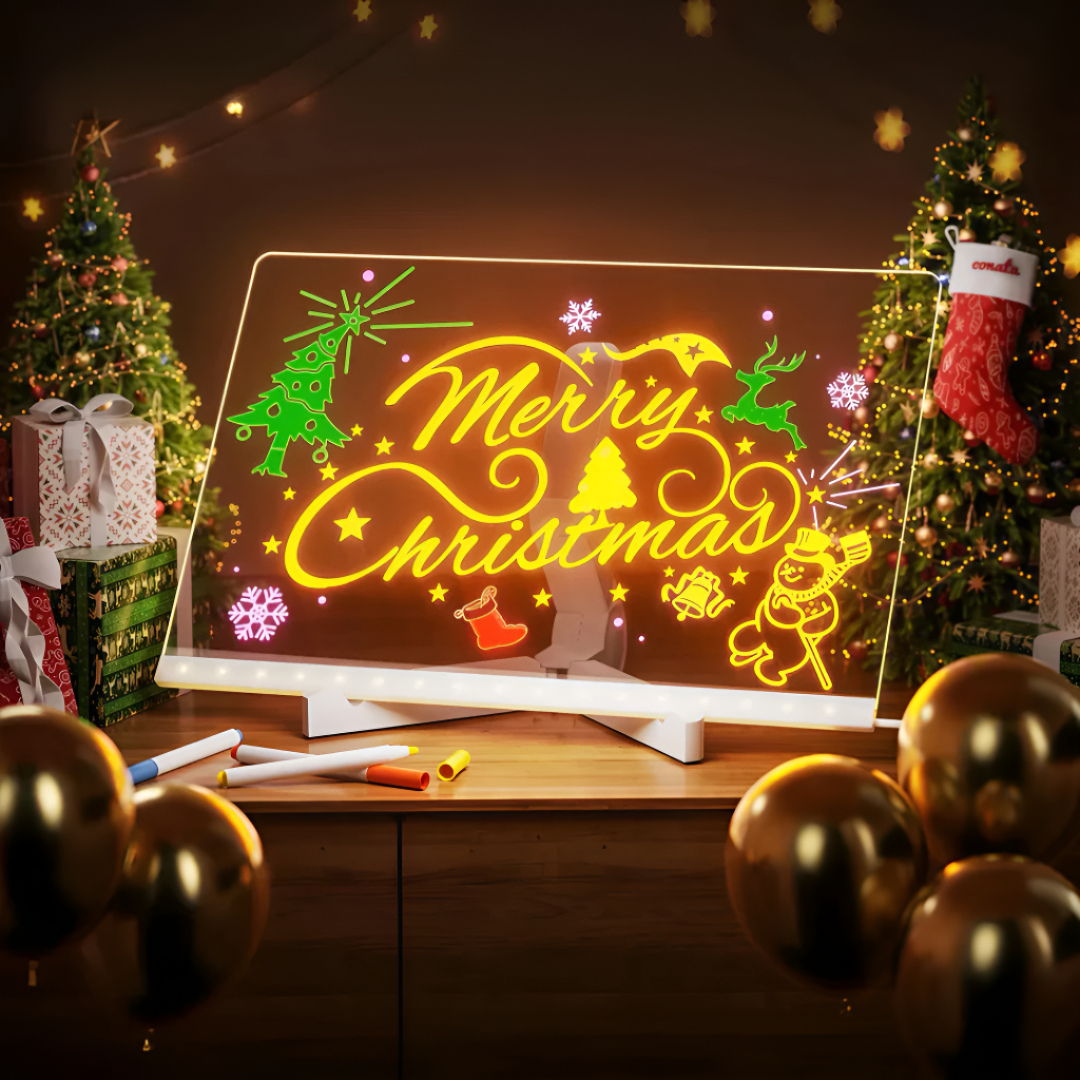 LED Light Up Drawing Board Creative Art Toy For Kids