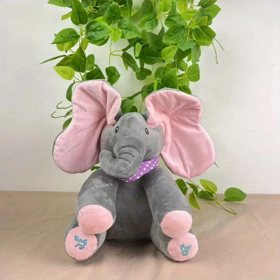 Peek-a-boo Interactive Elephant Toy Singing Plush Animal