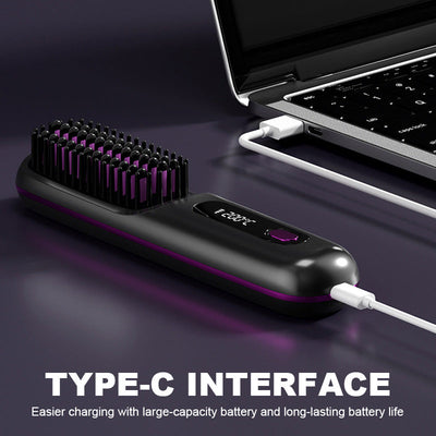 Wireless Hair Straightener Cordless Portable Fast Heating Styling Tool