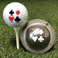 Stainless Steel Golf Ball Marker With Tin Cup Design