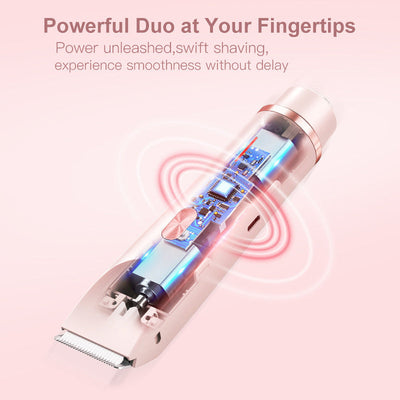 Women's Electric Shaver Double Head Smooth Gentle Hair Removal