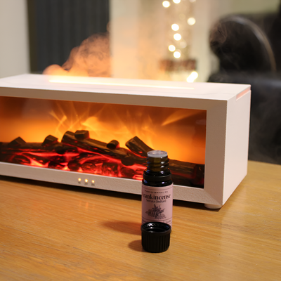 Fireplace Aromatherapy Oil Diffuser For Cozy Relaxing Home Ambiance