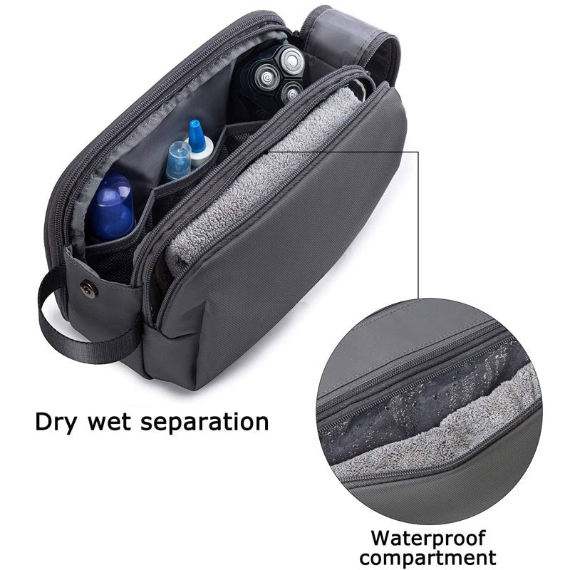 Large Capacity Wash Bag Durable Twill Travel Toiletry Organizer