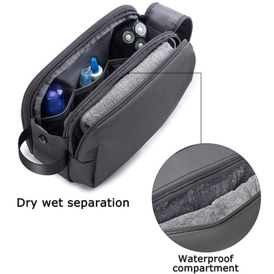 Large Capacity Wash Bag Durable Twill Travel Toiletry Organizer