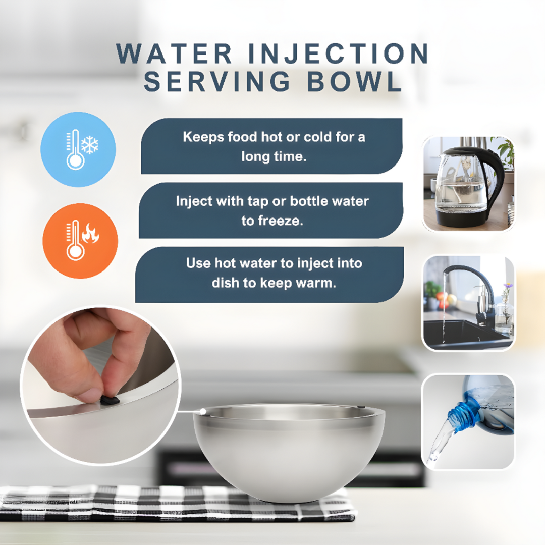 Insulated Cooling Bowl For Food And Drink Temperature Control