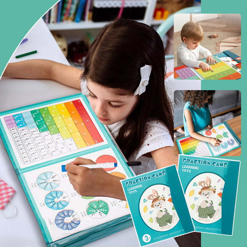 Magnetic Fraction Disk Demonstrator Educational Math Teaching Tool