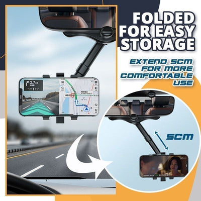 Rotatable Retractable Car Phone Holder For Dashboard And Air Vent