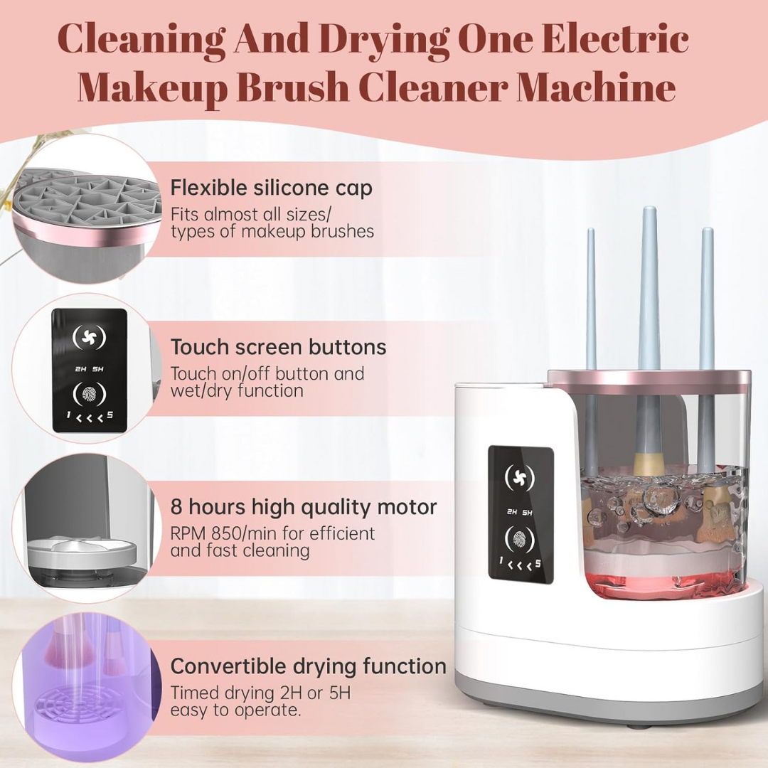 Automatic Makeup Brush Cleaner For Quick And Easy Cleaning