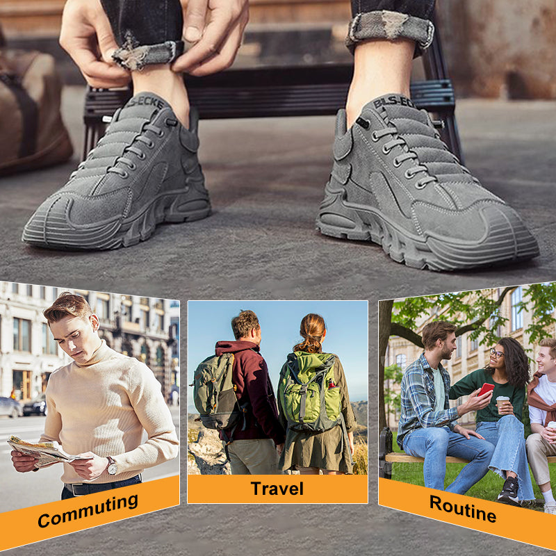 Men's Casual Walking Shoes Thick Sole Non Slip Comfort Sneakers