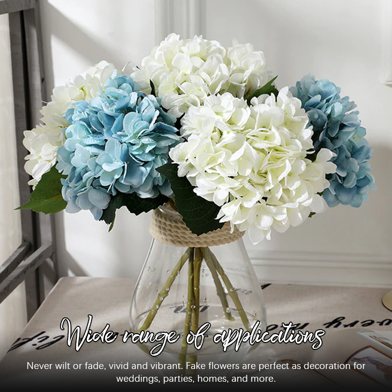 3d Hydrangea Artificial Flower Realistic Decorative Bloom