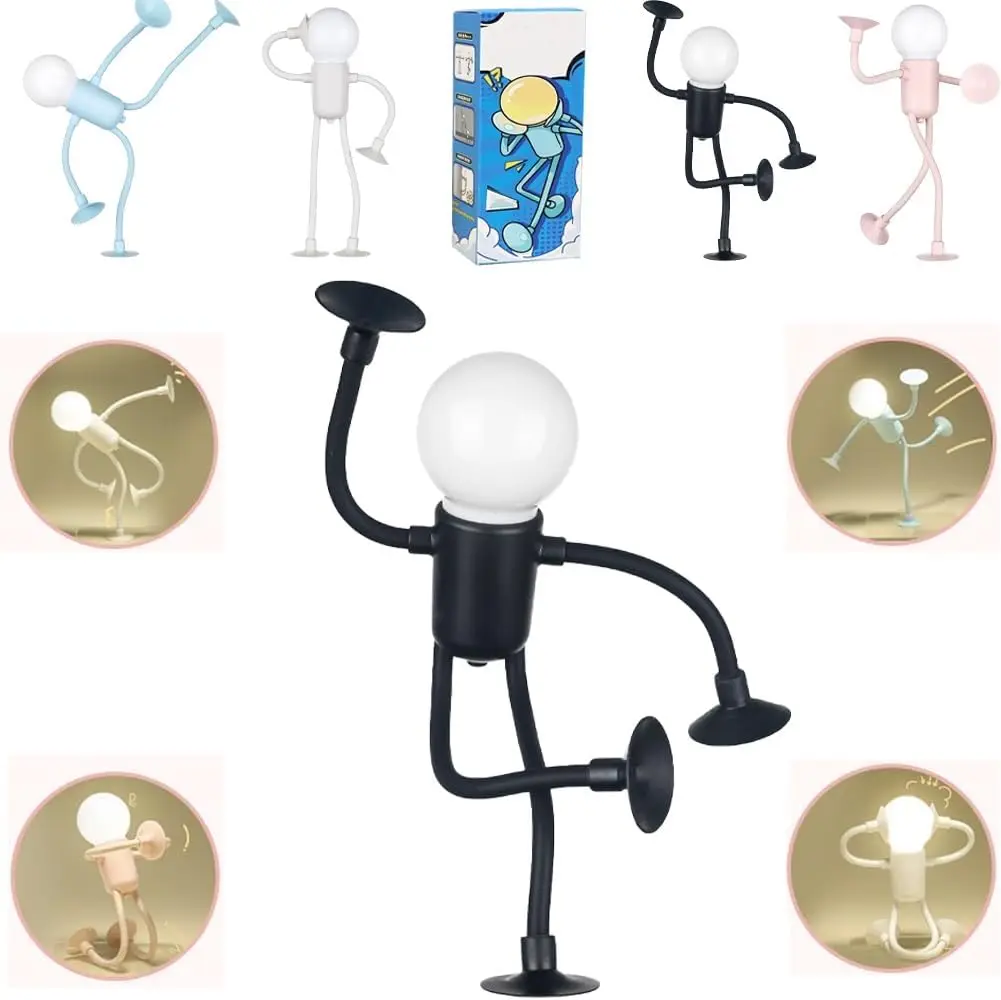 Flexible Sportsman Nightlight Adjustable Suction Cup Lamp For Bedroom