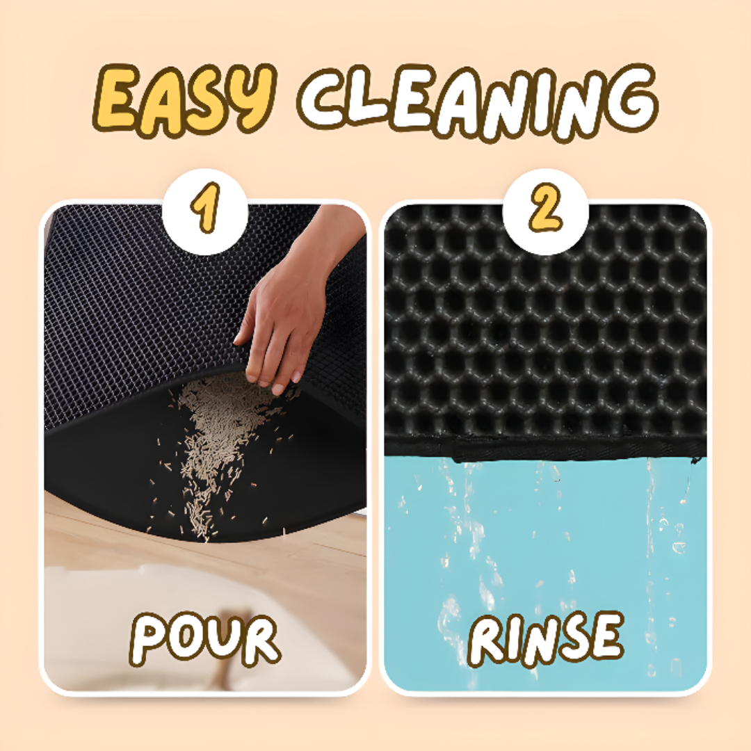 Cat Litter Mat Waterproof Non Slip Easy Clean Pet Floor Protector