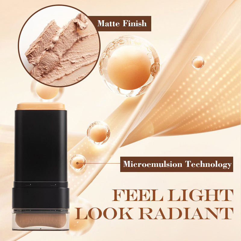 Hydrating Foundation Stick Lightweight Creamy Coverage With Brush