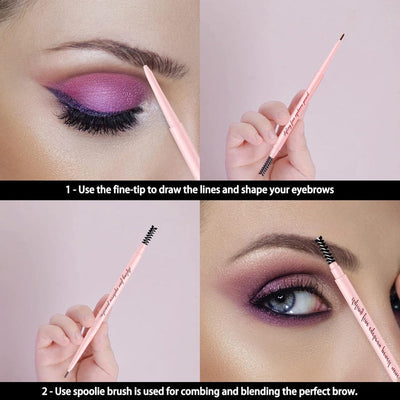 Double-Head Rotating Fine Eyebrow Pencil For Precise Shaping