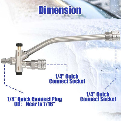 Foam Cannon Dual Connector Accessory For Efficient Car Washing